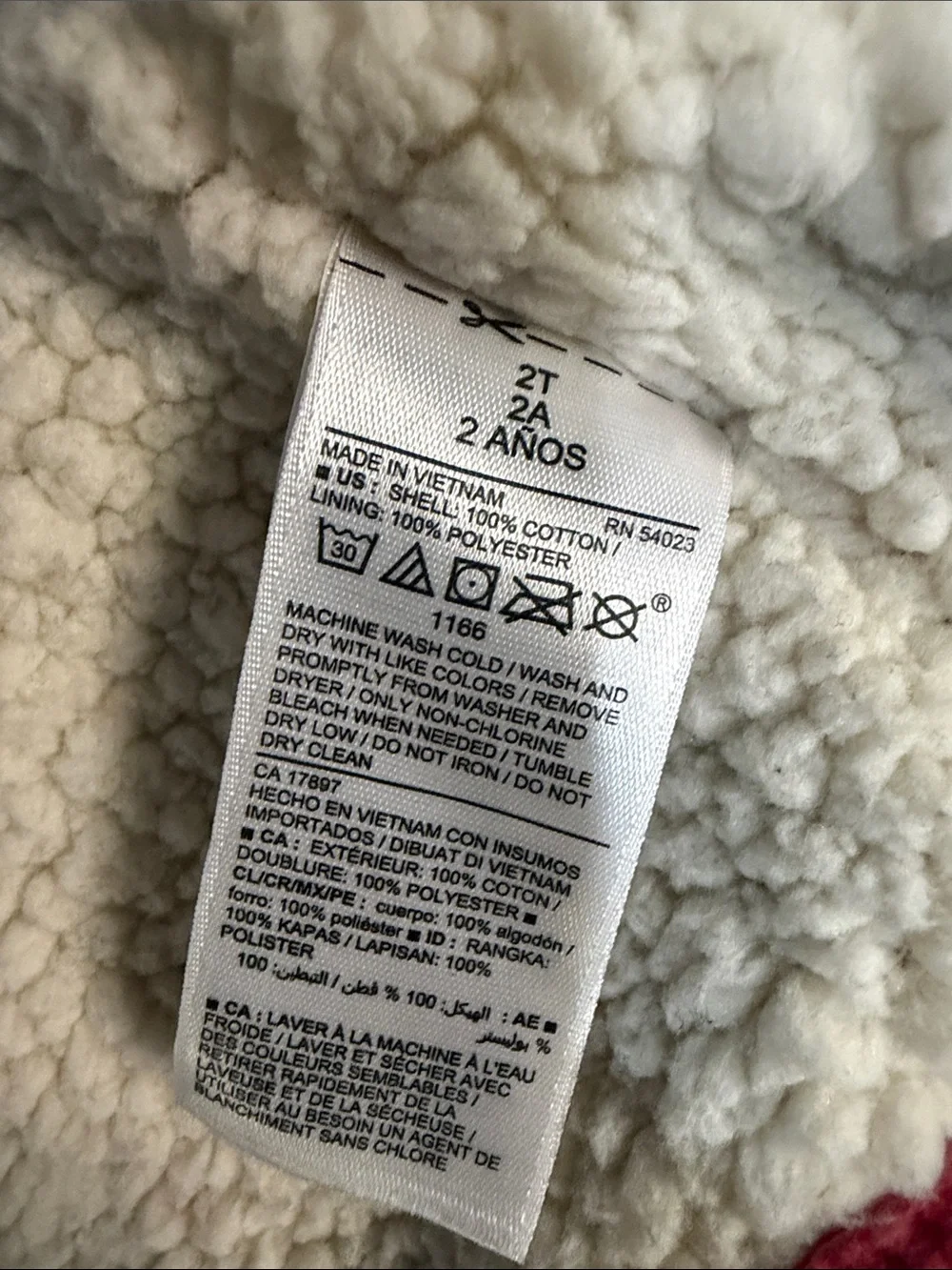 Old Navy Coral Pink Sherpa-Lined Kids Jean Jacket
